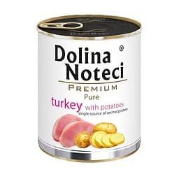 Консерва Dolina Noteci Pure для собак, схильних до алергії 800 г (індичка та картопля)