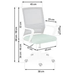 Офісне крісло Sofotel Corta Grey/Green (241402) - мініатюра 6