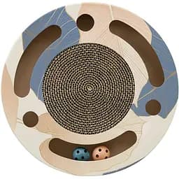 Дряпка Trixie для котів Барабан із двома кульками та котячою м'ятою картонна 33х5.5 см [CD]