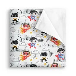 Пелюшка багаторазова Cosas непромокаюча Superheroes 100x140 см, червона - мініатюра 2