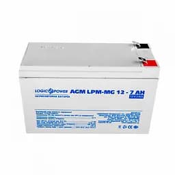 Акумуляторна батарея для ДБЖ LogicPower AGM 12 V / 7 А*ч (LP6552) - мініатюра 2