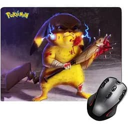 Ігрова поверхня Nextprint Пікачу з битою Покемони - Pokemon 220 х 180 мм (14869)