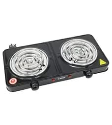 Электрическая плита A-Plus 2103 G — двойная компактная и мощная 2000 Вт Черный