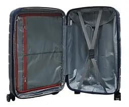 Валіза середня M поліпропілен Milano bag 0306 65×42×28см 56л Темно-синій - мініатюра 4