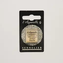 Акварельна фарба Sennelier, полукювета, S1, Теплий сірий (Warm Grey)