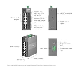 Промисловий комутатор IES210GPP 8xGE (PoE), 120W, 2xGE/SFP, WebSmart TP-Link teh0018290 - мініатюра 10