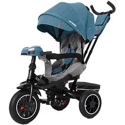 Велосипед трехколесный Tilly CAYMAN с пультом и усиленной рамой T-381/7 Зеленый лен /1/