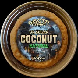 Печиво вершкове Gisotti "Кокосове" натуральне без цукру 330 г