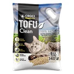 Наполнитель для кошачьего туалета Тофу Croci TOFU Clean 6 л