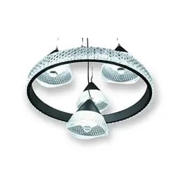 Сучасна LED люстра Diasha чорного кольору 2801/4BK - мініатюра 2