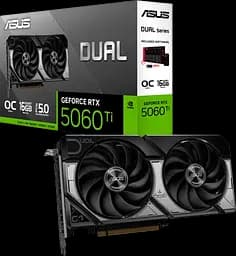 Відеокарта GeForce RTX 5060 Ti 16GB Asus Dual OC (DUAL-RTX5060TI-O16G)