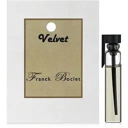Парфюмерная вода Franck Boclet Velvet 1,7 мл
