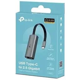 Мережевий адаптер TP-Link UE302C, Grey, Type-C 3.0 - RJ45 (2.5 Гбіт/с), 10 см - мініатюра 3