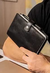 Шкіряний блокнот (Софт-бук) 4.0 чорний