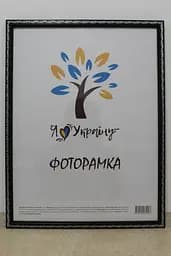 Фоторамка 30х42, чорна зі срібним накатом, 1511А-1112S б/з, СКЛО + ДВП                                                                                                                                                                                                                                                                                                                                                           