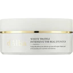 Патчі для шкіри навколо очей d'Alba White Truffle Intensive The Real Eye Patch преміальні гідрогелеві патчі з веганського колагену 68 шт. (DLB066)