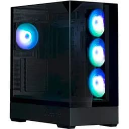 Корпус Zalman P40 Prism Plus, чорний, Mid Tower, без БП, для ATX / Micro ATX / Mini ITX, 1xType-C / 2xUSB 3.0, макс. CPU - 165 мм