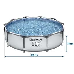 Каркасний басейн Bestway 56408, розмір 305 x 76 см з фільтрувальним насосом - мініатюра 6