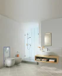 Інсталяція для унітазу Grohe Rapid SL 38721001 + овальна кнопка Skate Air Хром 30412 - мініатюра 8