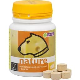 Полівітамінний комплекс Vitomax Nature для собак з сиром 100 таблеток - мініатюра 2
