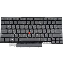 Клавіатура для ноутбука LENOVO (ThinkPad: X1 Yoga 7th Gen) rus, storm grey, підсвічування клавіш, без фрейму - мініатюра 2