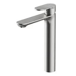 Смеситель для умывальника CREA высокий однорычажный хромированный для ванной с донным клапаном