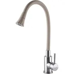 Смеситель для кухни Globus Lux Alpen SBT1-203SA-K15 нержавеющая сталь (25228)