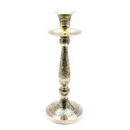 Свічник бронзовий Срібло 24.5х9.5х9.5 см