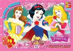 Пазлы G-Toys Принцессы Дисней, 70 элементов, PD92