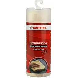 Серветка Sapfire штучна замша волога в тубусі 43х32 см
