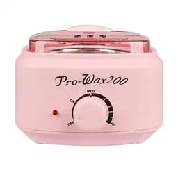 Воскоплав банковий Pro Wax 200 для депіляції нагрівач для воску з терморегулятором Рожевий