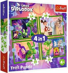 Набір Пазли - (4в1) - "Світ дракона"/Trefl