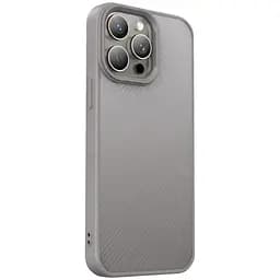 TPU чохол Carbon Protective with Magsafe для Apple iPhone 13 Pro Max (6.7) Grey