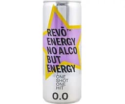 Revo Energy Grape, 0.25 л, Напій енергетичний Виноград, безалкогольний, Рево Енерджі Грейп
