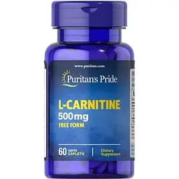 Жироспалювач Puritan's Pride L-Carnitine 500 мг, 60 капсул