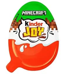 Шоколадне яйце Kinder Joy Майнкрафт Minecraft 20 г