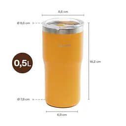 Термокружка Fiskars On-the-go 0.5 л помаранчева (1078761) - мініатюра 5