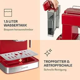 Кавоварка Klarstein Gusto Classico 1350 Вт (10035565) - мініатюра 7