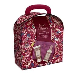 Подарочный набор Tesori d'Oriente с косметичкой Византия тв 100 мл крем д/тела 75 мл косметичка