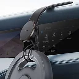 Автотримач з БЗП Baseus C02 Pro Series Magnetic Wireless Charging Car Mount Cluster (C40156) Black - мініатюра 7
