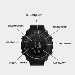 Чоловічий наручний годинник North Edge Apache 5BAR Зелений - мініатюра 3