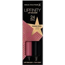 Стійка губна помада Max Factor Lipfinity 2 Step відтінок 84 Rising Star 2.3 мл + 1.9 г (8000019174516)