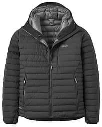 Чоловічий пуховик Rab Microlight Windstopper Hoody L Чорний
