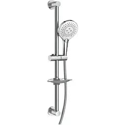 Душовий гарнітур Imprese SPR лійка SPR370, 130 мм, 3 режими, штанга 80 см, шланг PVC 170 см, мильниця хром f03800101DR, Хром
