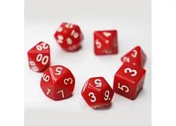 Набір кубиків Opaque 7 Dice Set - Red , 7 шт. (g7dopaq06) - мініатюра 2
