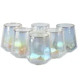 Набір склянок "Pearl" 520 мл (6 шт.) Склянки скляні для води [MD]