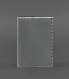 Кожаная обложка для паспорта и военного билета 1.2 серая