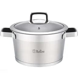 Каструля Bollire Palermo, з кришкою, срібляста, 18 см, 2,2 л (BR-2102)