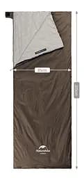 Спальник Naturehike Summer LW180 (NH21MSD09) +15°C - лівий - 205см - коричневий - мініатюра 2