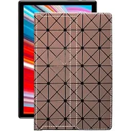 Чохол StatusCASE з екошкіри для планшету Teclast M40 Коричневий ромб